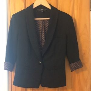 A black soft blazer